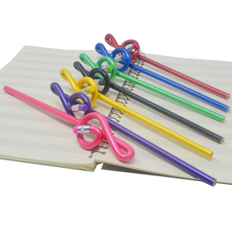 PUNK Music Pencils G Clef Note Pencil Music Theme Treble Clef Pencils Office Stationery Music Gifts (Multicolor) - Image 4